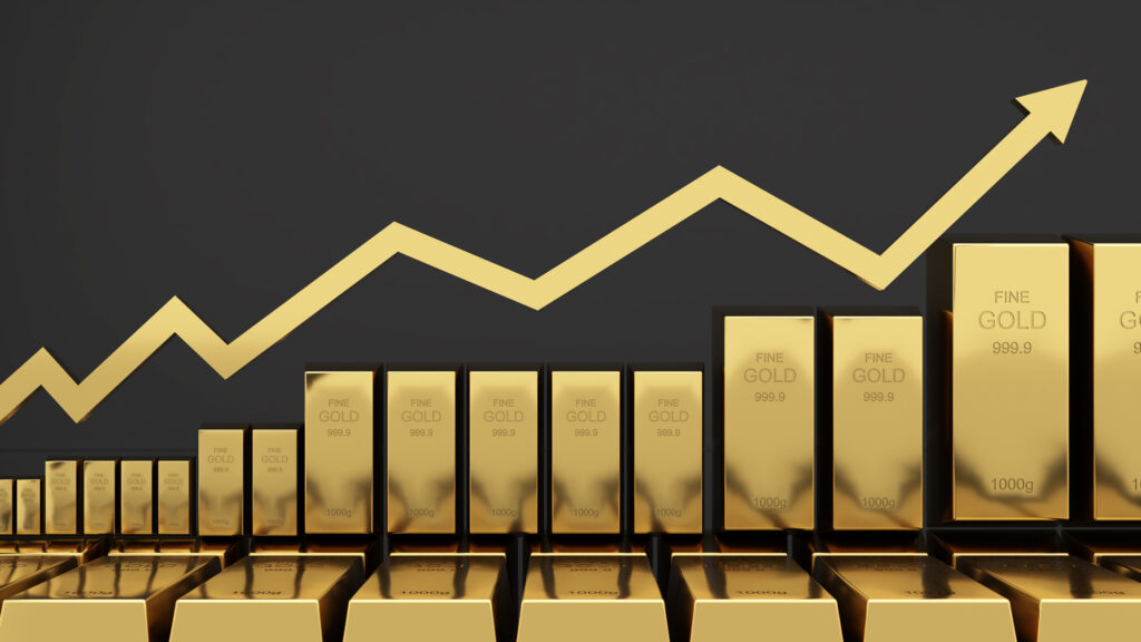 Gold bars 1000 grams pure gold, business investment and wealth concept. wealth of Gold